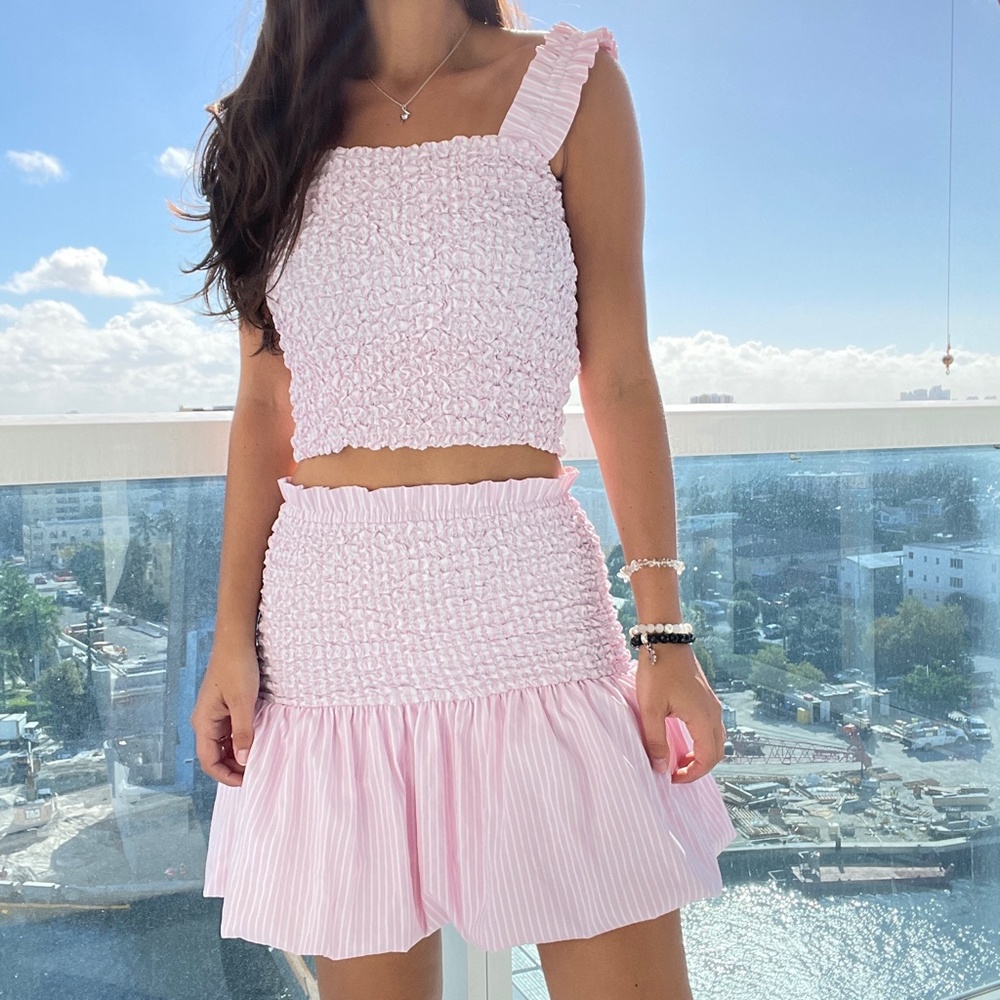 Petersyn Pink Skirt Set